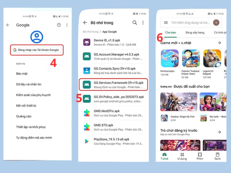 Hoàn tất tải xuống CH Play cho điện thoại Huawei