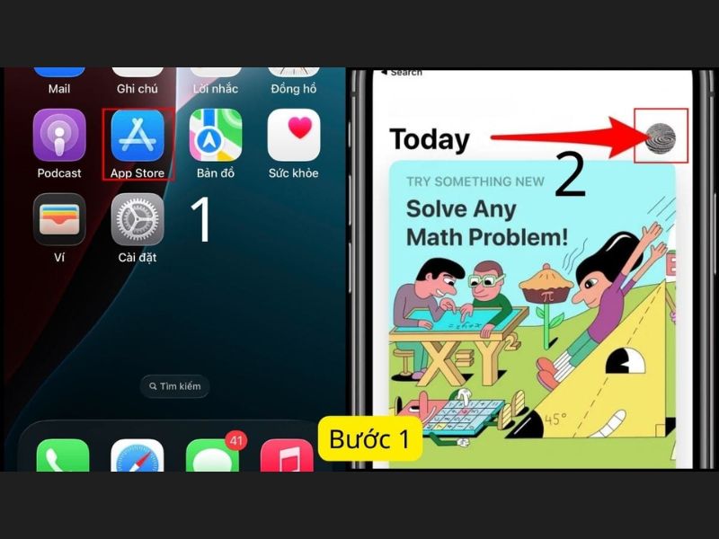 Người nhận ứng dụng mở App Store