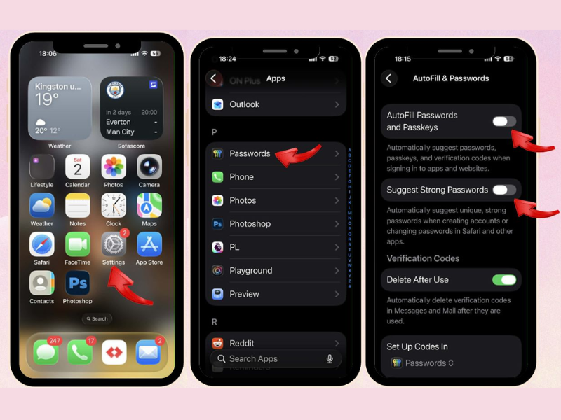 Hướng dẫn cách tắt gợi ý mật khẩu iPhone 