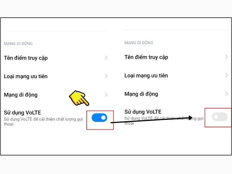 Tắt VoLTE trên Redmi đơn giản