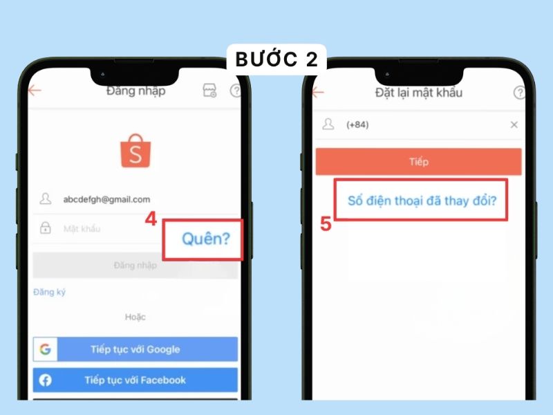 Hướng dẫn đổi sdt khi quên sdt cũ trên Shopee