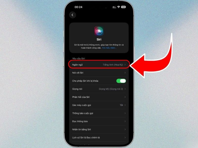 Cách thiết lập Siri tiếng Việt trên iPhone 18 Pro Series