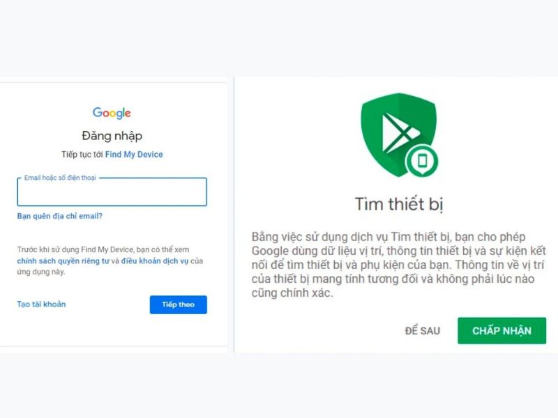 Các bước tìm điện thoại Android bị mất qua Gmail