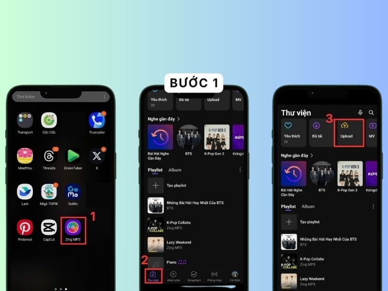 Cách upload nhạc lên Zing MP3 bằng điện thoại