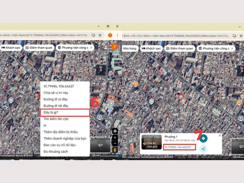 Các bước xem vị trí thửa đất trên Google Maps