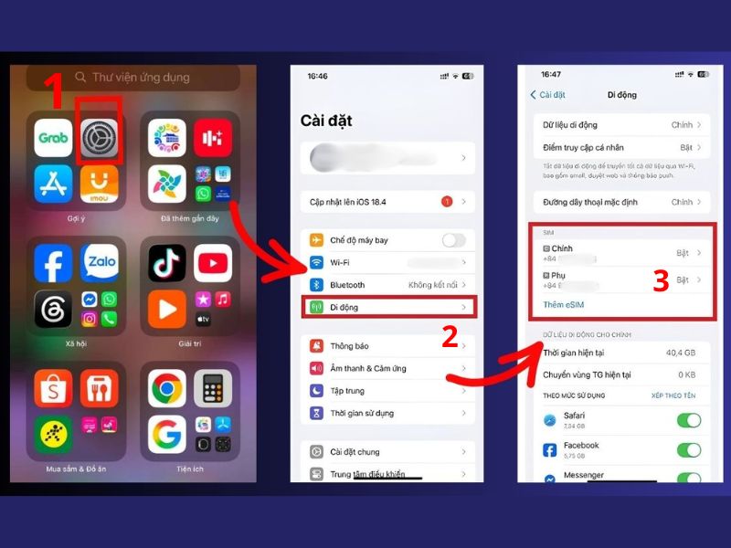 Hướng dẫn cách xem số điện thoại của mình trên iPhone