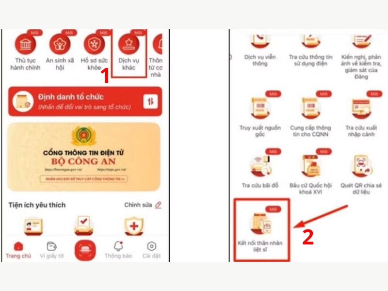 Hướng dẫn tra cứu thông tin liệt sĩ trên VNeiD