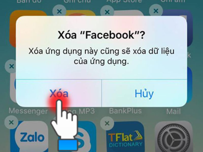 Cách xóa bộ nhớ đệm Facebook trên iPhone bằng cách gỡ và cài lại ứng dụng