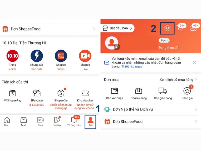Hướng dẫn cách xóa lịch sử mua hàng trên Shopee