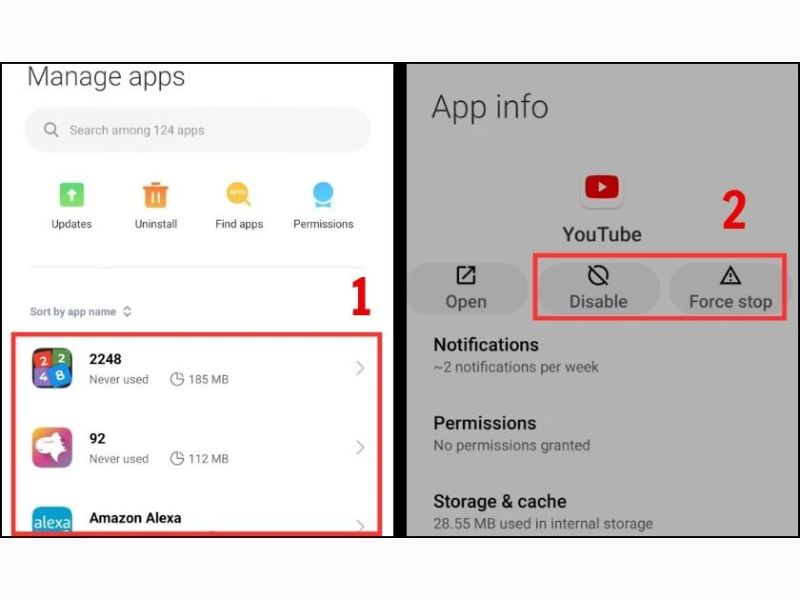 Các bước xóa ứng dụng mặc định Xiaomi