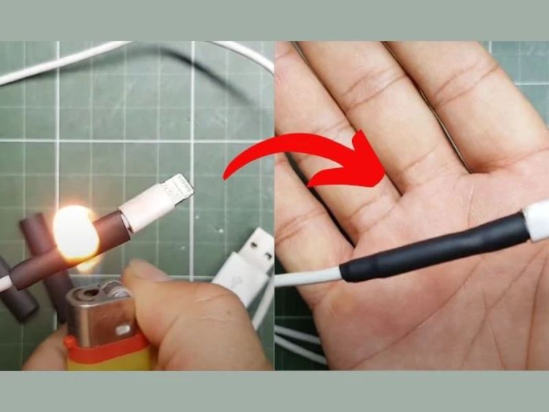 Cách xử lý dây sạc chỉ bị hở vỏ ngoài 