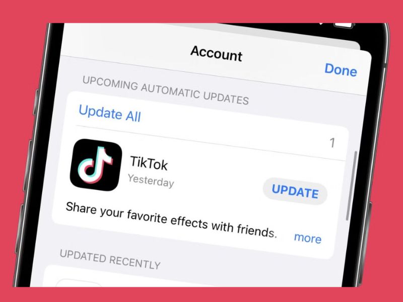 Cập nhật Tiktok sửa lỗi không vào được TikTok