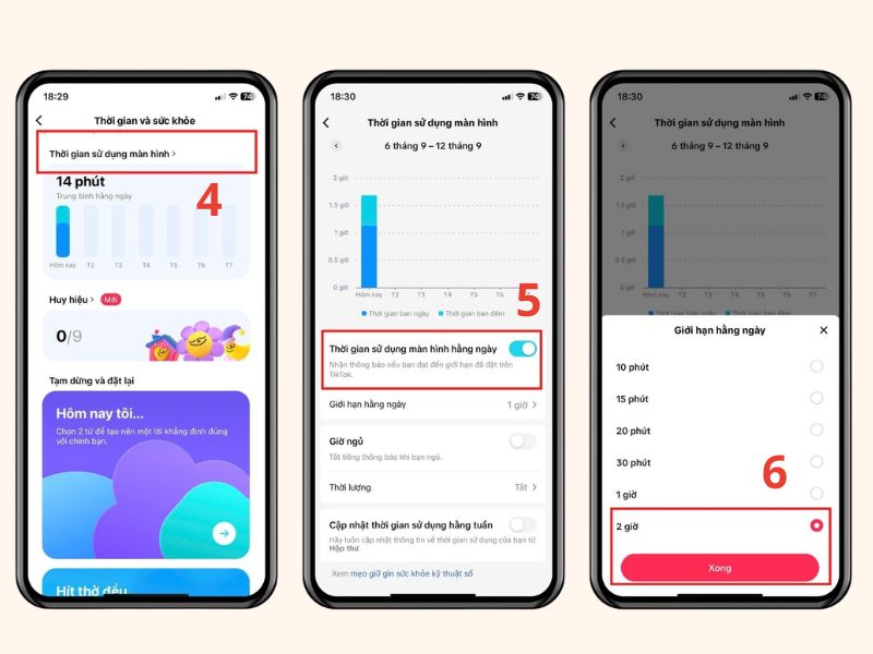 Cách bật hẹn giờ tắt Tiktok tự động