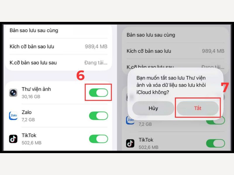 Hướng dẫn cách sao lưu ảnh trên iCloud khi hết dung lượng 