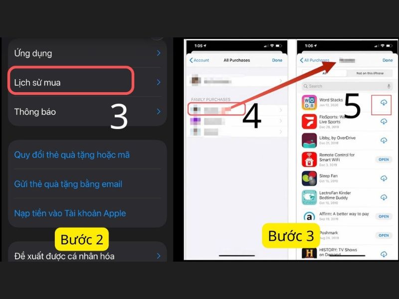 Tìm ứng dụng được chia sẻ trên iPhone