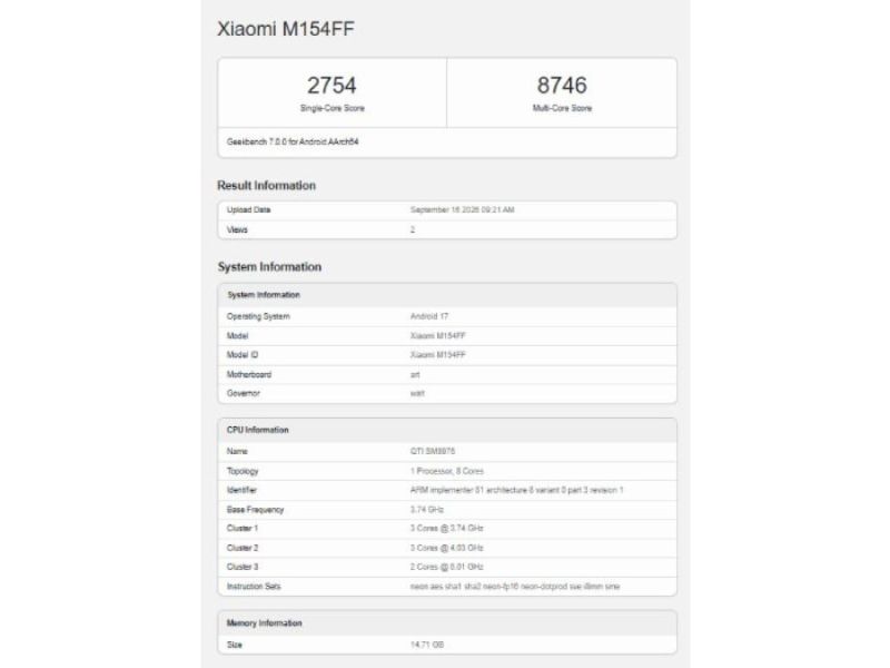 Điểm số Geekbench bứt phá với vi xử lý XRING O3
