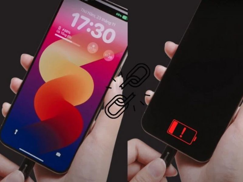 Lỗi iPhone 15 Pro Max sạc không vào pin