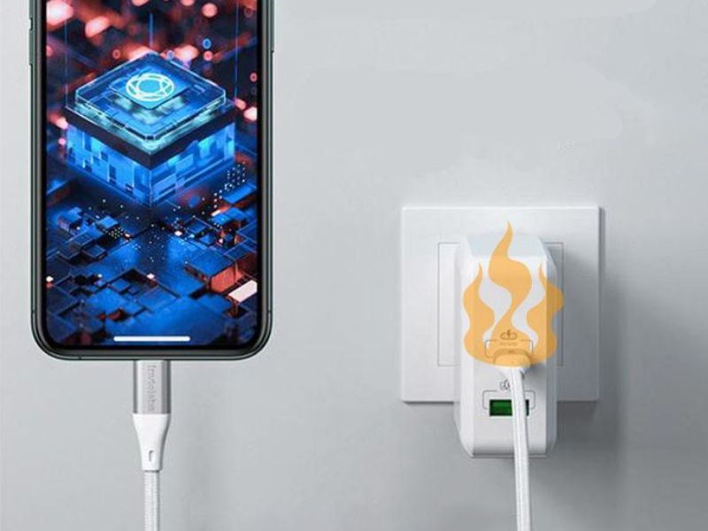 Rút sạc và chờ máy nguội