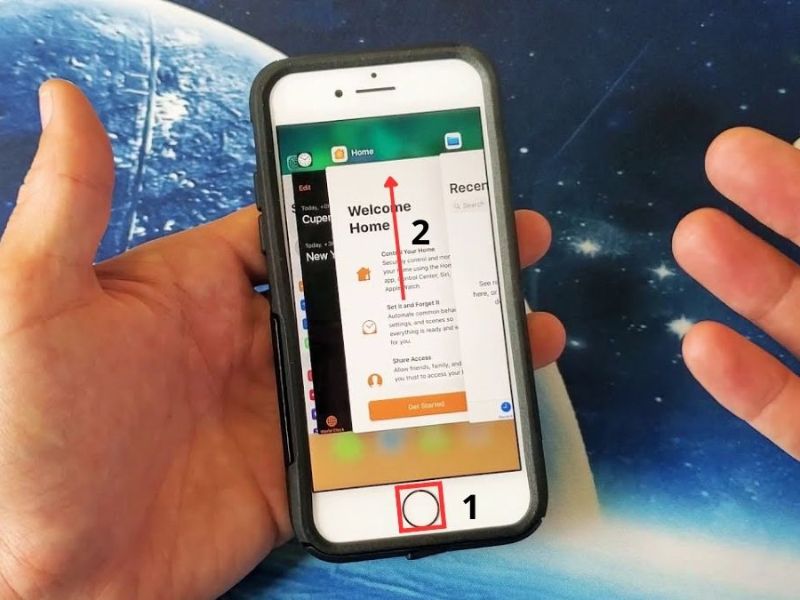 Đóng tất cả ứng dụng trên iPhone bằng nút home