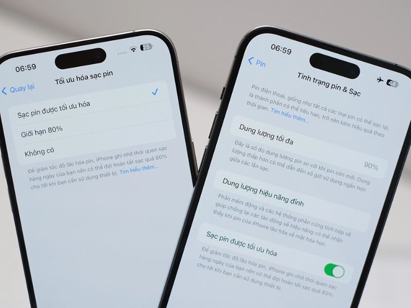 Thời lượng pin trên iPhone 15 Pro