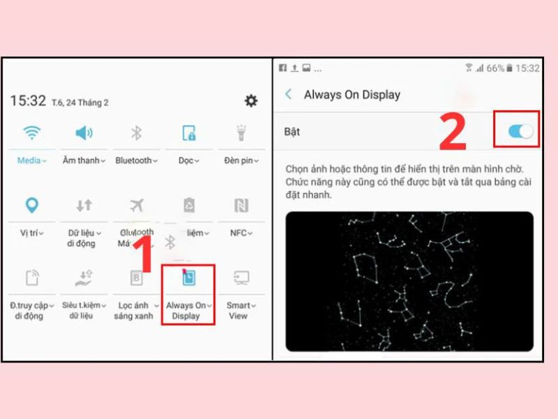Cách hiển thị phần trăm pin Samsung trên màn hình khóa