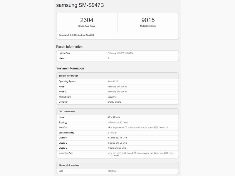 Hiệu năng Galaxy S26 Plus toàn cầu
