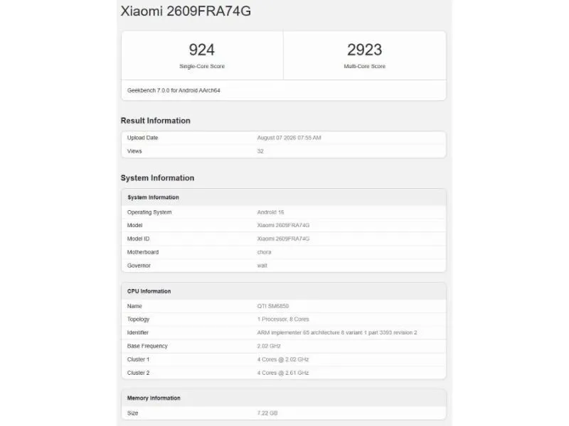 Hiệu năng ổn định từ Snapdragon 6 Gen 5 và Android 16