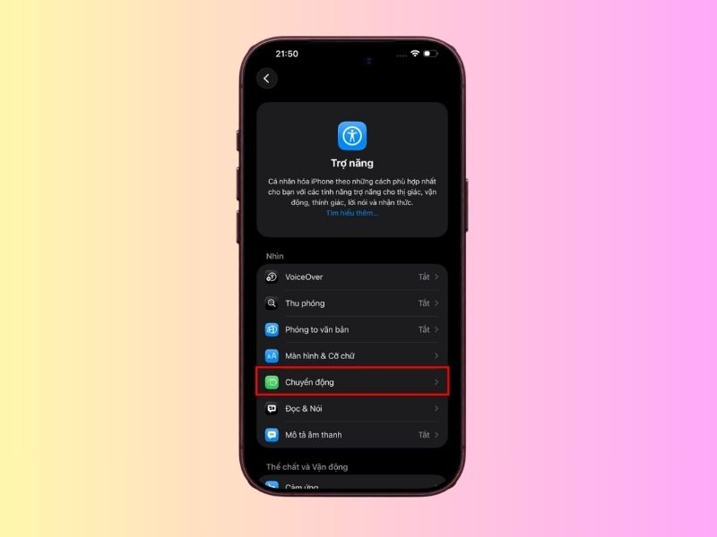 Hướng dẫn bật tắt 120Hz trên iPhone 18 Pro Max