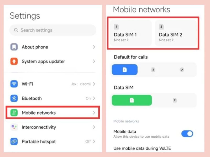 Cách bật 5G trên điện thoại Xiaomi