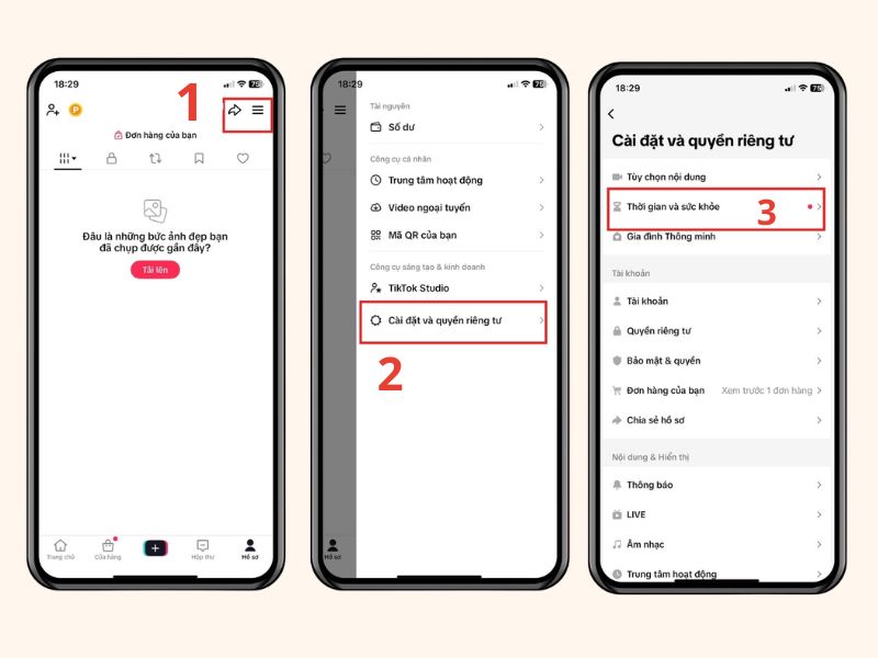 Cách bật hẹn giờ tắt TikTok trên điện thoại