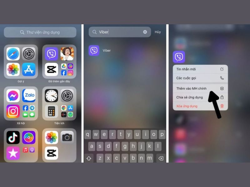 Cách đưa ứng dụng ra màn hình chính trên iPhone