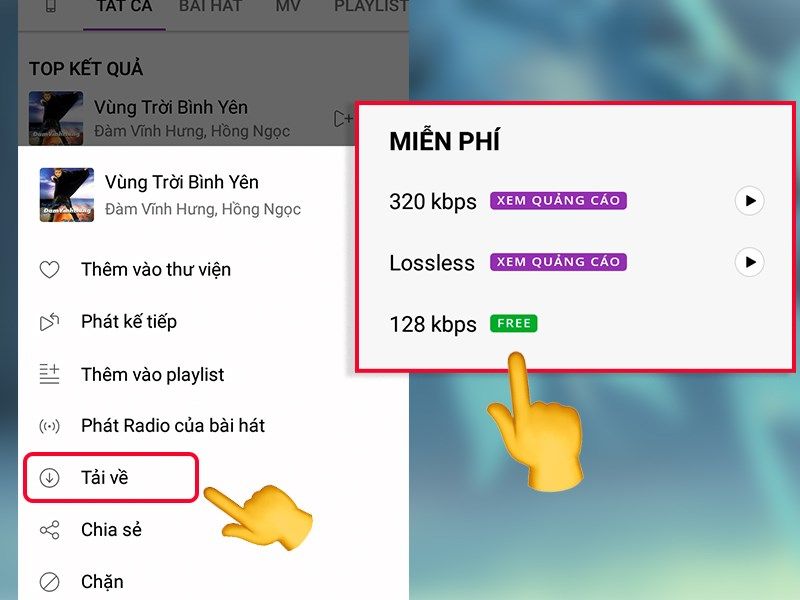 Cách tải nhạc trên Zing MP3 về máy tính