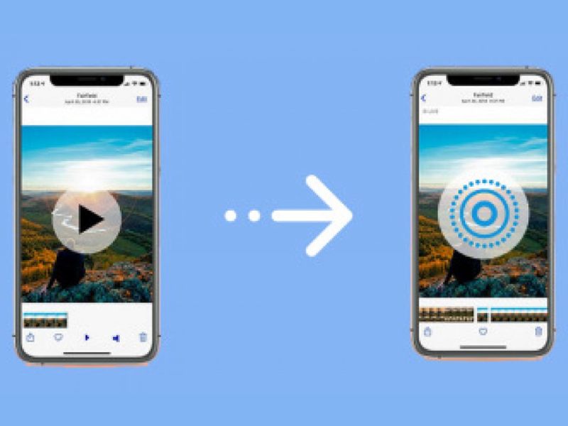 Các bước chuyển video thành Live Photo