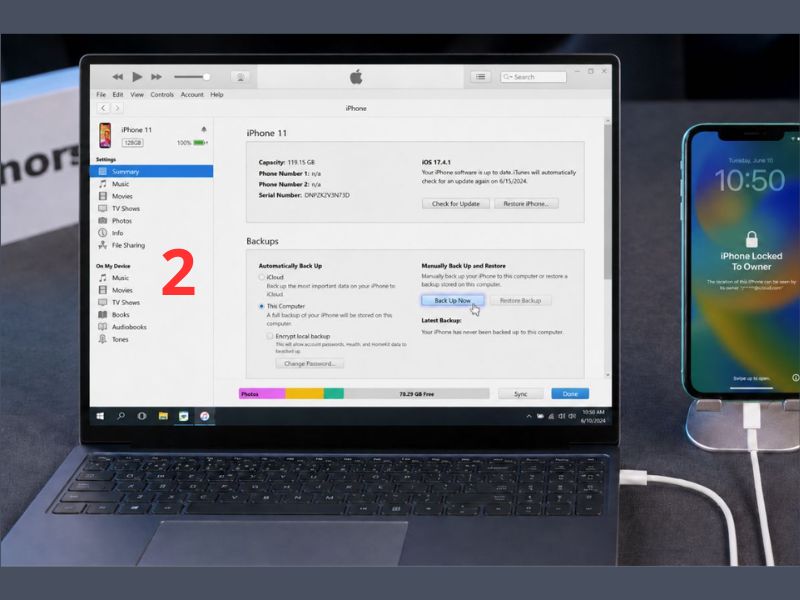 Thực hiện hạ cấp xuống iOS 26