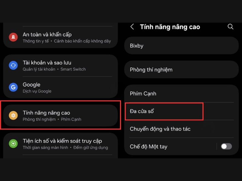 Hướng dẫn kích hoạt chế độ chia đôi màn hình trên Samsung Galaxy A12