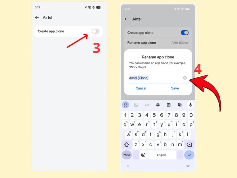 Cách nhân đôi app trên OPPO