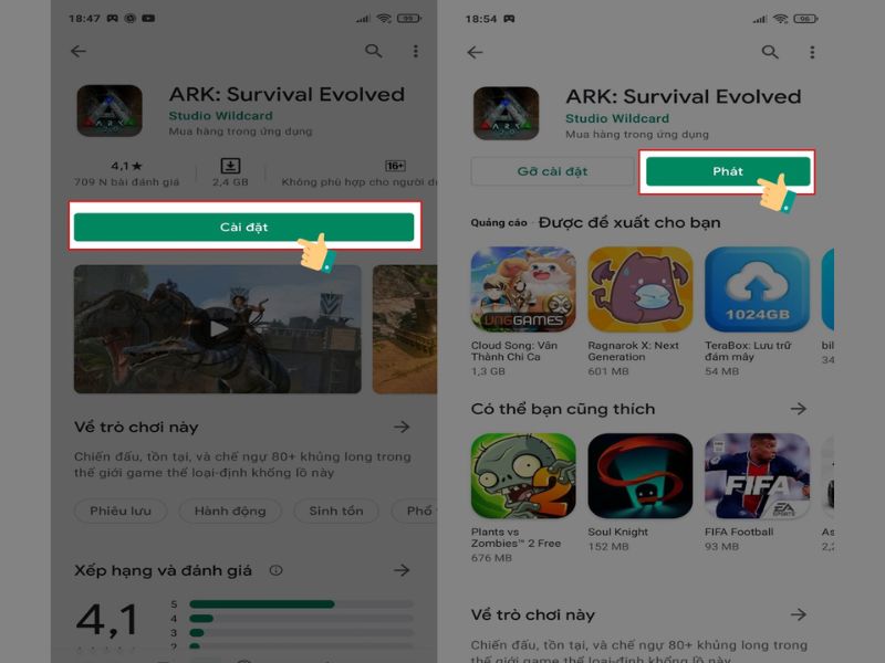 Cách tải game ARK miễn phí trên điện thoại Android