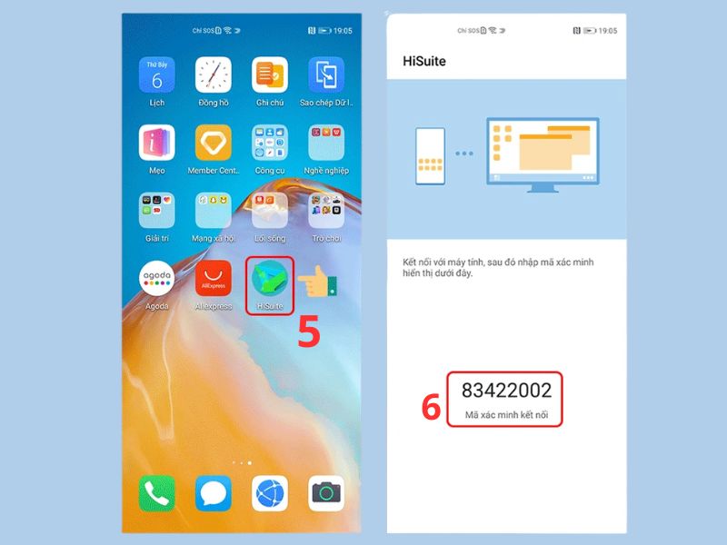 Nhập mã xác minh trên Huawei