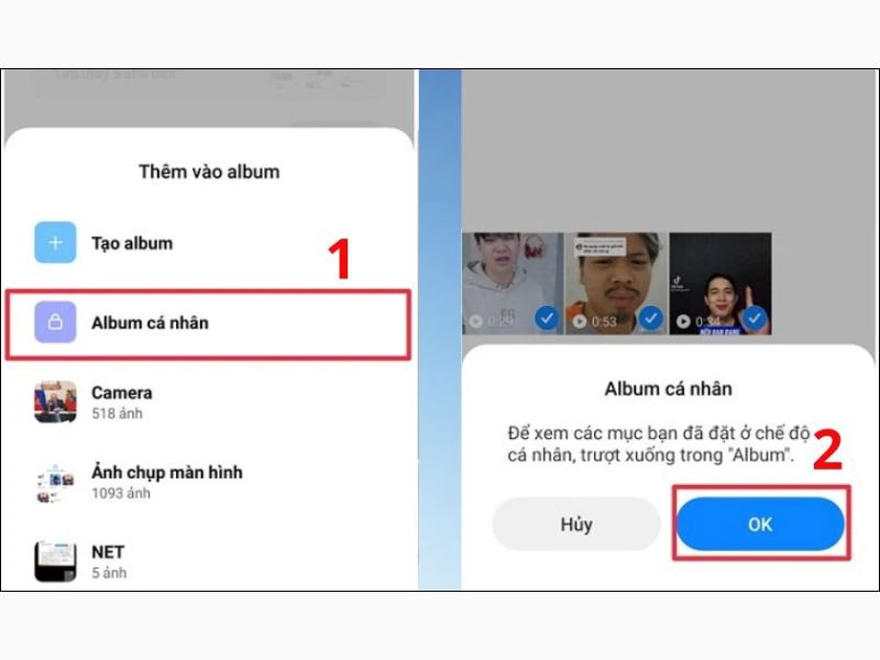 Cách thêm ảnh vào album cá nhân
