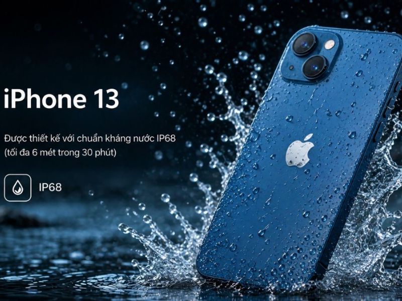 Ý nghĩa chuẩn chống nước IP68 trên iPhone 13
