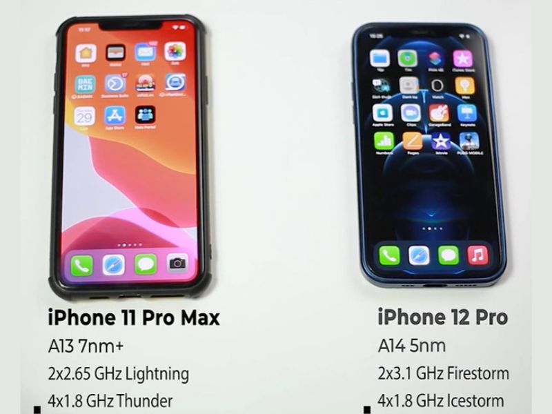 So sánh iPhone 11 Pro Max vs iPhone 12