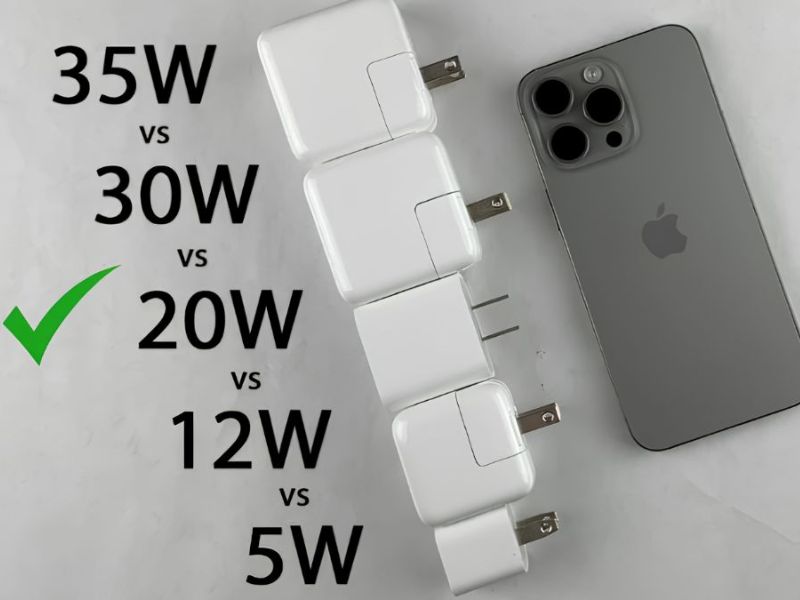 iPhone 15 Pro Max sạc nhanh 20W