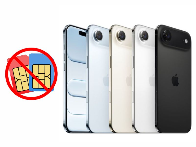 iPhone Air không có khe sim