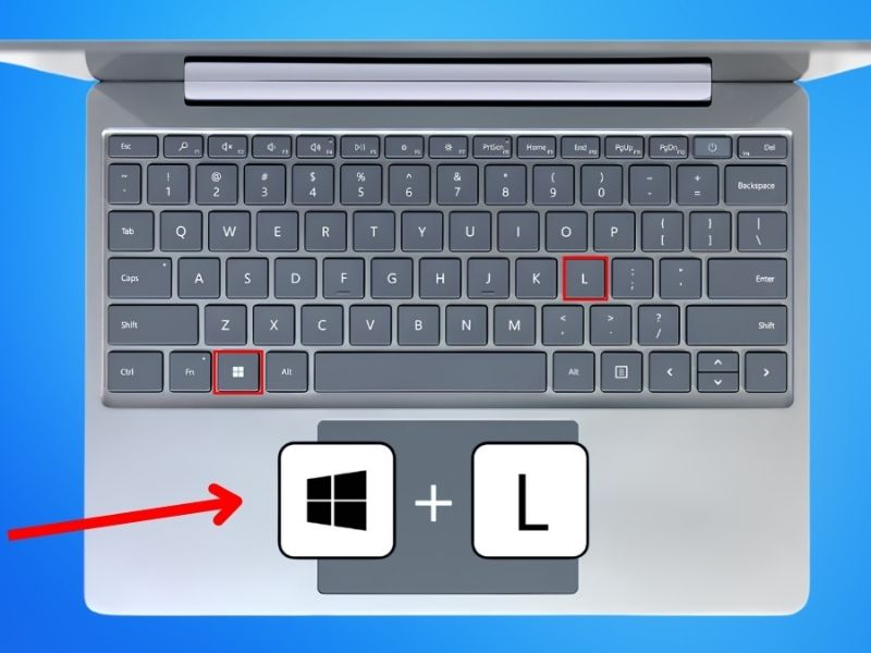 Khóa bàn phím laptop Win 10/11 bằng phím tắt