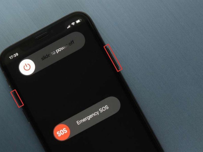 Khởi động lại điện thoại iPhone