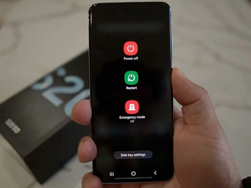 Khởi động lại điện thoại để khắc phục lỗi