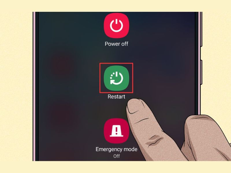 Khởi động lại Samsung khắc phục lỗi