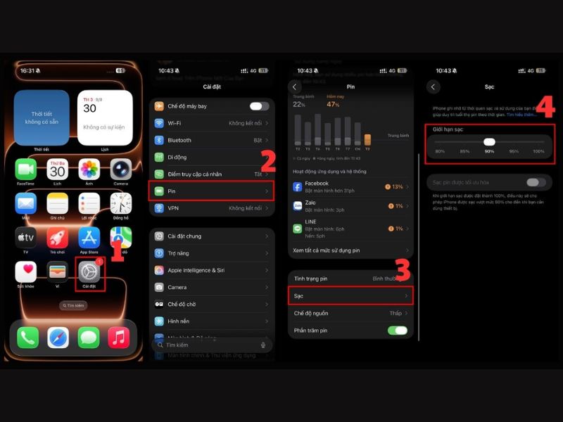 Khuyến cáo của Apple và tính năng giới hạn sạc ở mức 80%