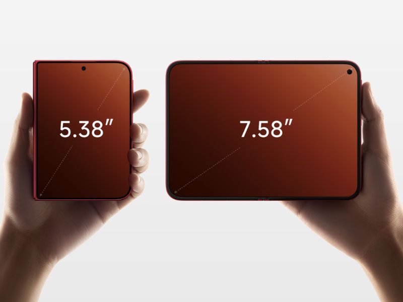 Kích thước màn hình Xiaomi 18 Fold