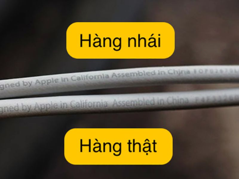 Kiểm tra dòng chữ in trên cáp